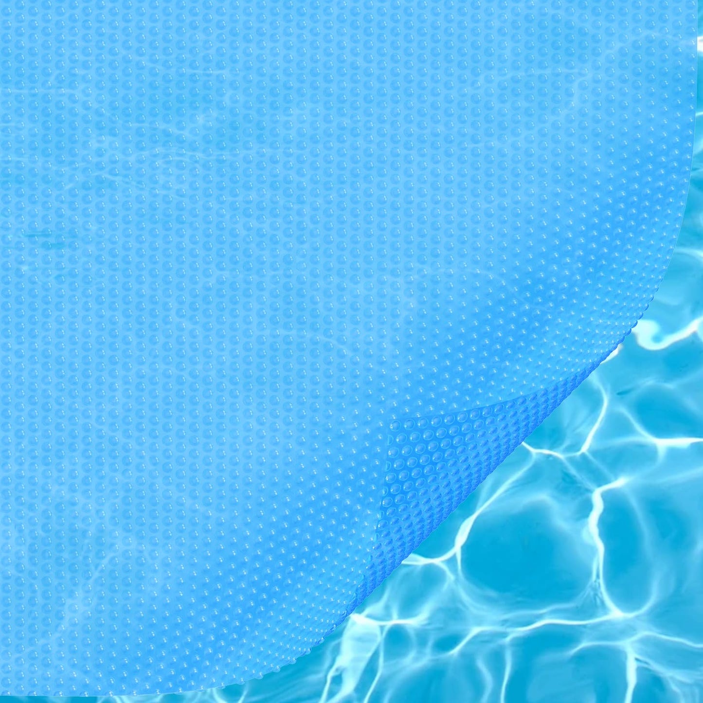 VEVOR Solar Pool Cover, 28 x 14 ft Rectangle Solar Cover 12 mil for Pools, Inground Above Ground Swimming Pool Solar Blanket with Bubble, Heat Retaining Solar Covers Blue