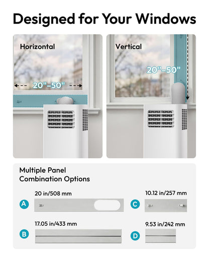 EUHOMY 10,000 BTU Portable Air Conditioners, 4 in 1 Portable AC with Cool, Dry, Fan, Sleep Modes, Room Air Conditioners with 50 dB & 24H Timer, with Remote, for Bedroom, Apartment up to 450 Sq.Ft