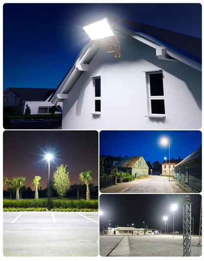 ADUB LED Parking Lot Light 150W 120W 90W Tunable, LED Shoebox Light 5700K 5000K 4500K Adjustable Arm&Slip Fitter, Outdoor Pole Light with Photocell, IP65 Commercial Street Area Flood Lighting