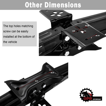 OPENROAD Set of 4 Scissor Jacks - 24" 5000lbs RV Trailer Camper Stabilizer Leveling Scissor Jacks w/Dual Power Drill Sockets & Complete Set of Mounting Hardware, Handle with High Steel, Black