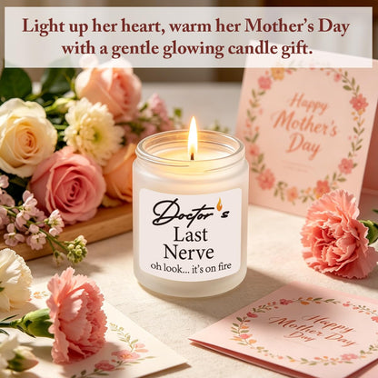 Doctor Gifts for Women Thank You Appreciation Doctor Day Birthday Retirement Gift for Physician Medical Woman Friends Family Sisters Novelty Lavender Scented Soy Candle Gift