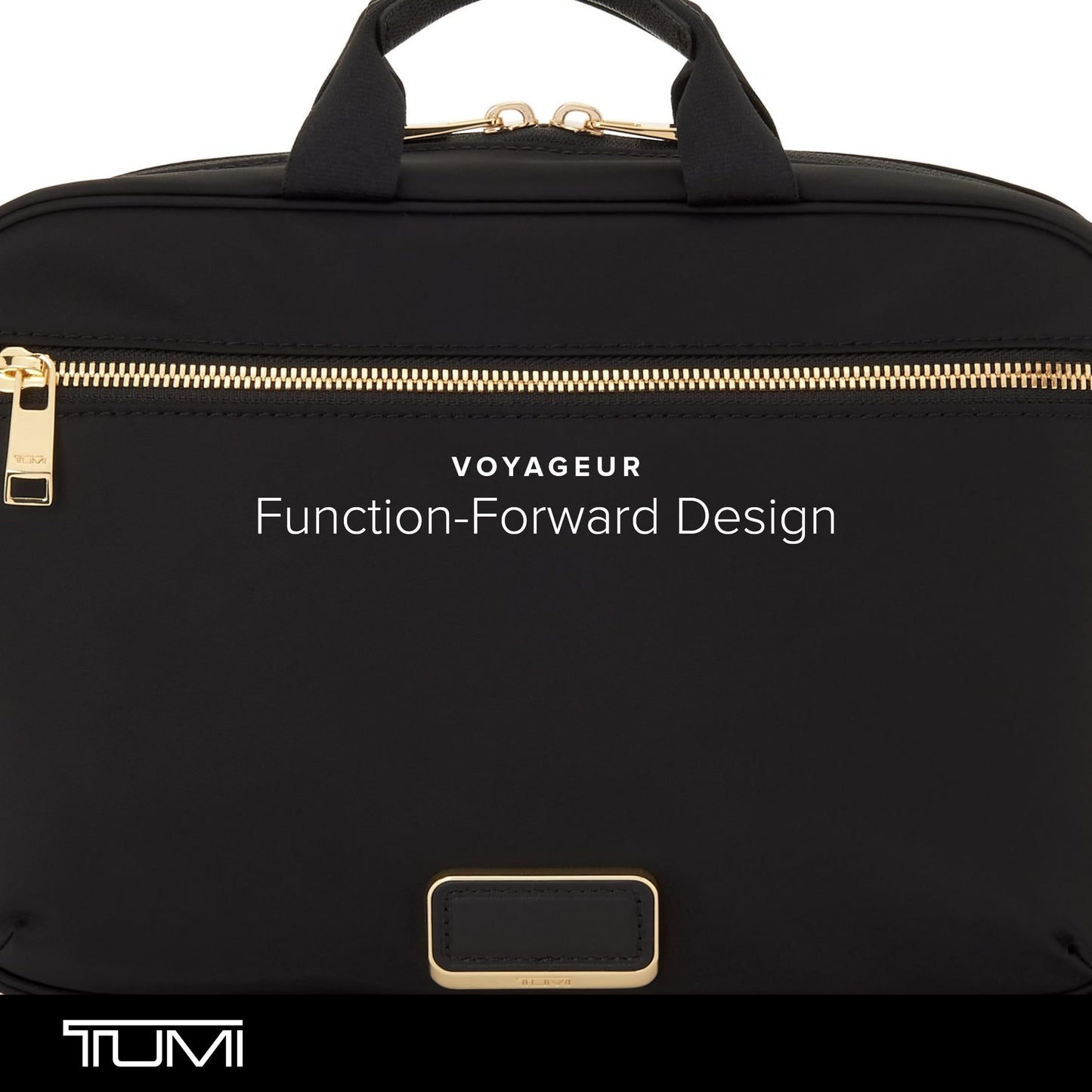 Tumi Womens Small Madeline Cosmetic Black/Gold One Size
