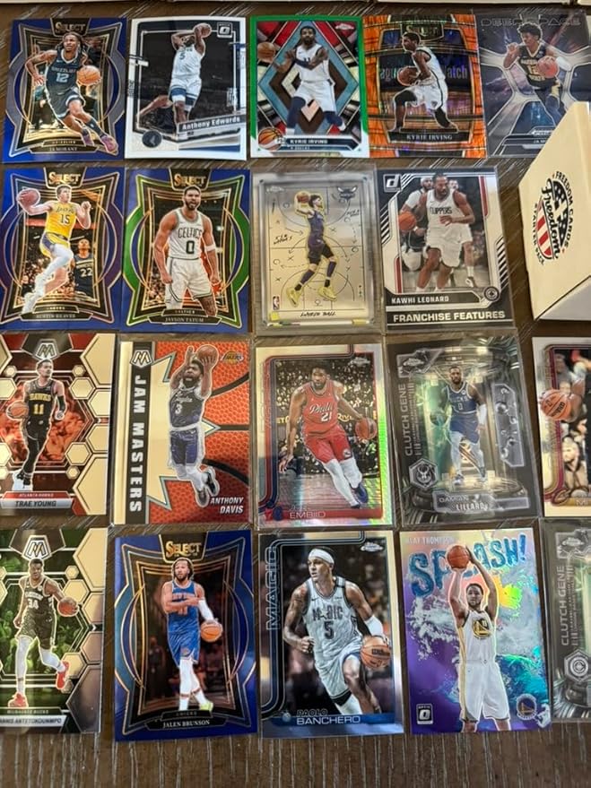 Freedom Cards Basketball Cards Starter Pack - 100 Assorted NBA Trading Cards with Veterans Stars and Rookies