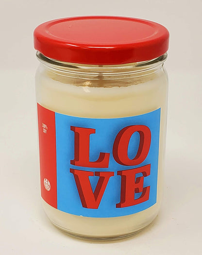 Valentine's Day Candle - I Love You Gift - All Natural Premium Soy Candle - 12oz Jar (Love Spell)