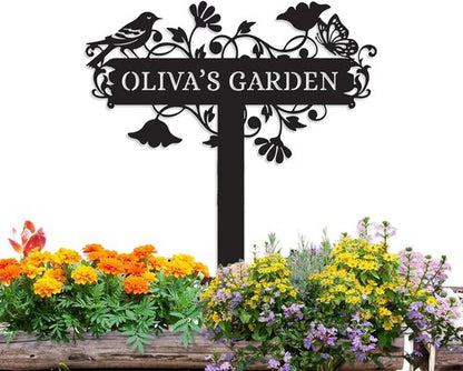 Customized Metal Signs - Personalized Garden Stake Sign | Custom Outdoor Decor for Gardeners
