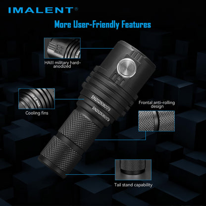 IMALENT MS03 Rechargeable EDC Flashlight, Compact 13000 Lumens LED Flashlight with USB-C Charging, High Output Pocket Flashlight for Outdoor Camping Emergency and Everyday Carry (Warm Light)