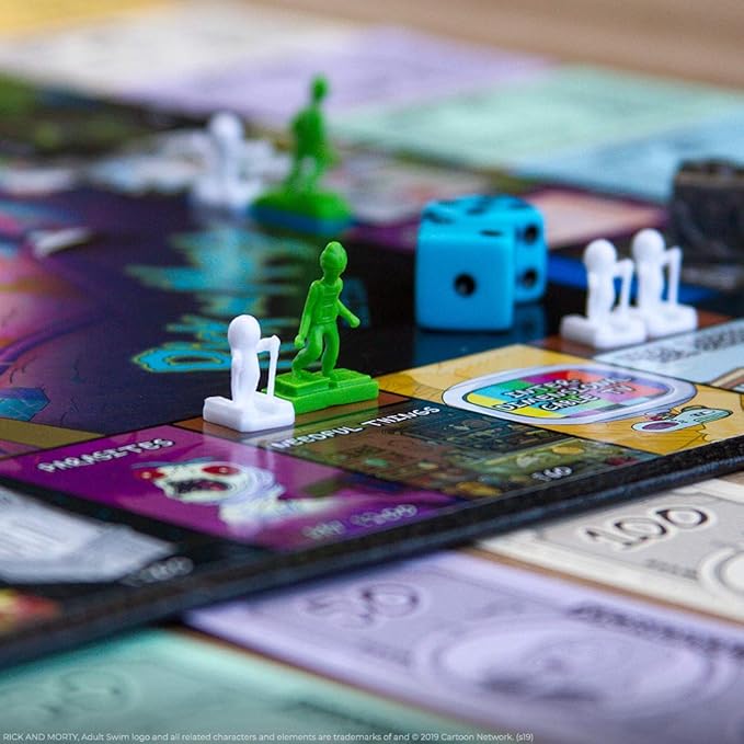 Monopoly Rick &amp Morty Board Game | Collectible Monopoly Game Based On Adult Swim Series Rick &amp Morty | Officially Licensed Rick &amp Morty Board Game