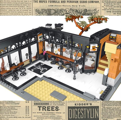 General Jim's Deers Bubble Tea Café with LED Light Kit Street View Modular City Building Block Bricks Great Gift for Teen and Adults