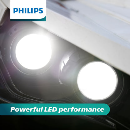 Philips UltinonSport 9007 LED Fog Light Bulbs, 2 Pack, Clear