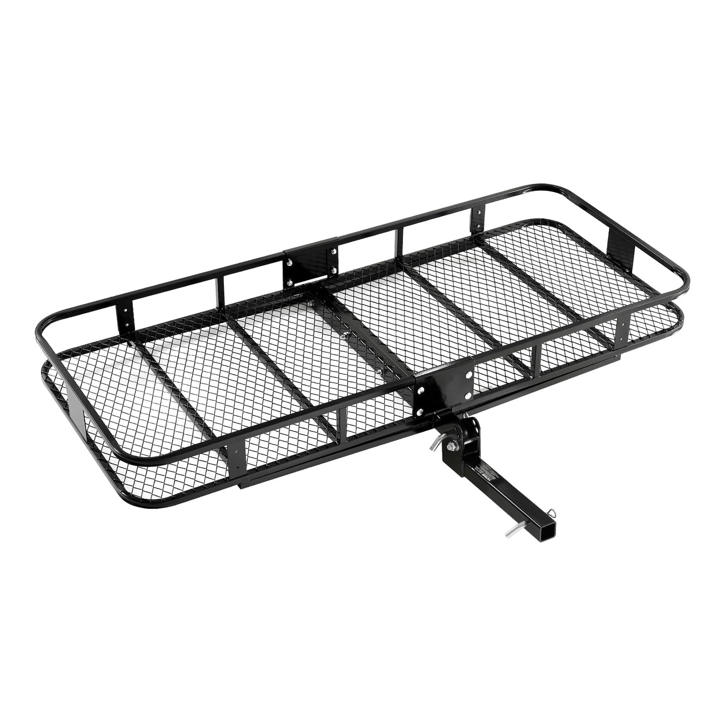 VEVOR 70" x 30" x 6", Hitch Cargo Carrier, 500 lbs Capacity with Nighttime Reflective Reminder, Folding Hitch Mount Cargo Carrier Basket with Hitch Lock for 2" Receiver, Fit for SUVs