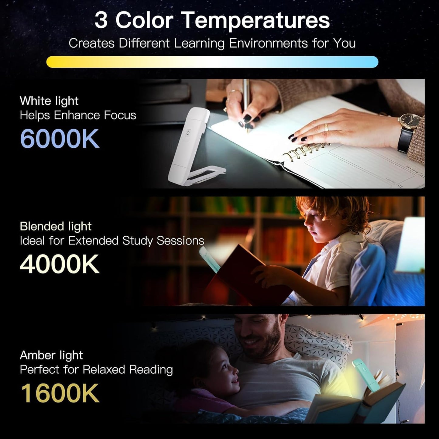 KunHe 30 Pack USB Rechargeable Book Lights Bulk for Reading at Night in Bed Reading Lights Bulk LED Reading Lights with Clip for Kids & Adults Bulk Christmas Gift for Man Woman Book Lovers