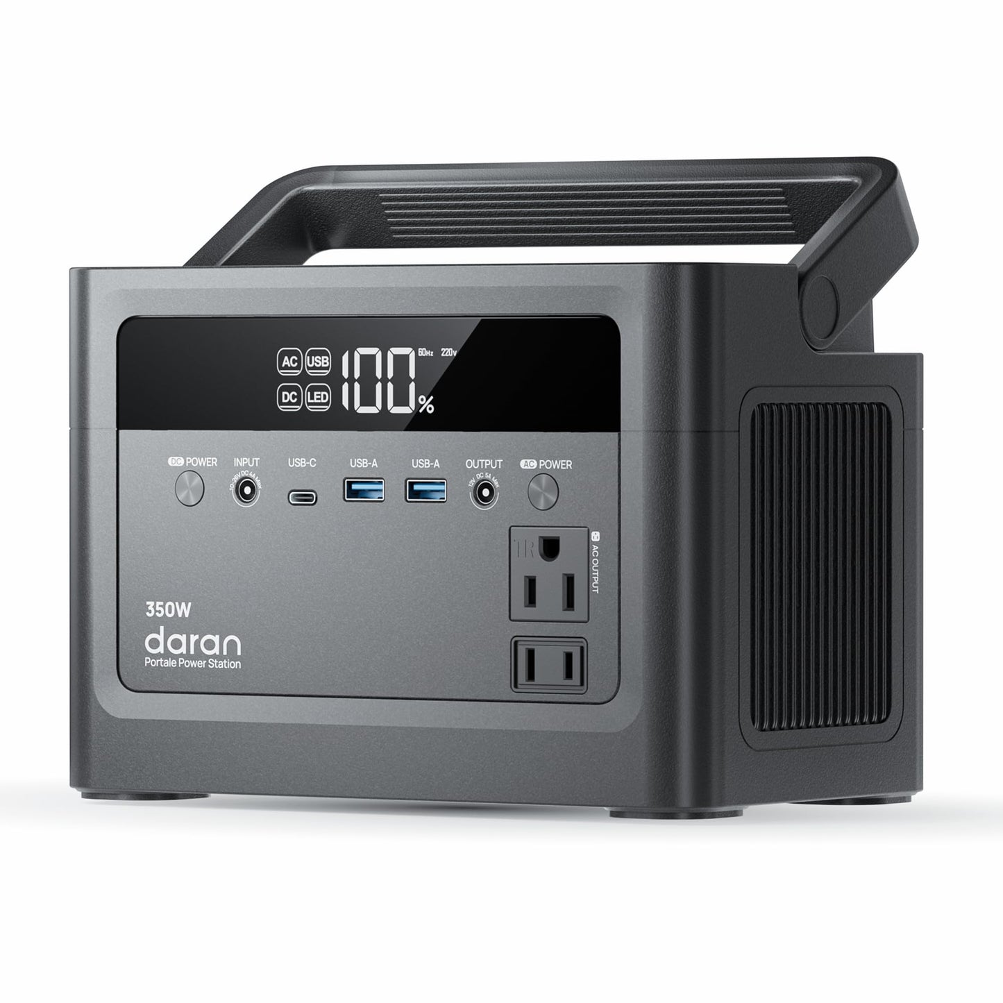 2026 Portable Power Station 700W Surge, 288Wh LiFePO4 Battery Backup, Power Bank with AC Outlet 350W/110V, Solar Generator Fast Charging for Camping Essentials, Hurricane Emergency, Home, Road Trips
