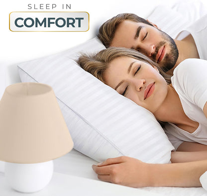 Utopia Bedding Queen Size Bed Pillows - Set of 2 Cooling Down Alternative Pillows for All Sleepers