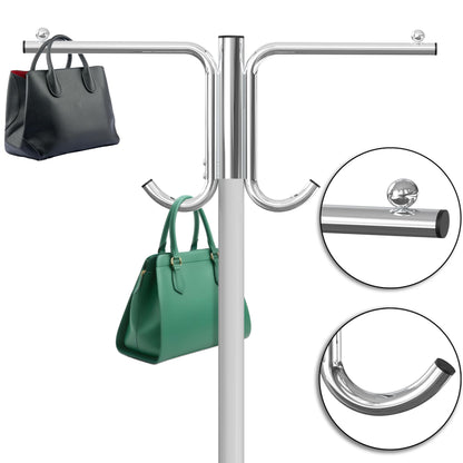 Simple Houseware Industrial Grade Z-Base Garment Rack, 500lb Load with 62" Extra Long bar w/Clear Cover and Tube Bracket