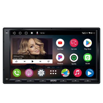 ATOTO A6PF Android Double-DIN Car Stereo, Wireless CarPlay, Wireless Android Auto, Mirrorlink, 7" Touchscreen in-Dash Navigation, GPS Tracker, WiFi/BT/USB Tethering, HD LRV, 2G+32G, A6G2A7PF
