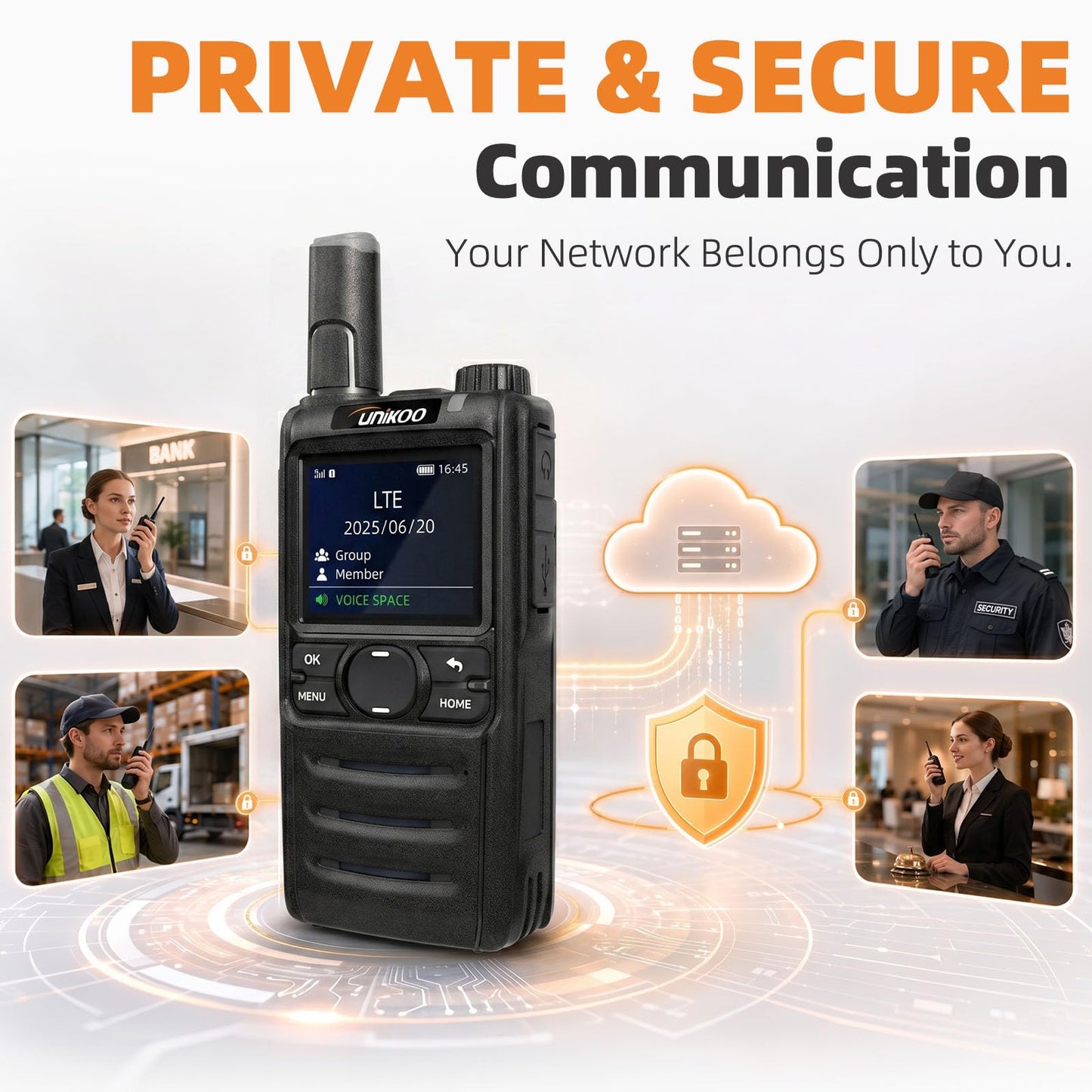 (10 Years Free Data Plan)Walkie Talkie, Rapid Nationwide Long Range, Global Unlimited Long Distance Two Way Radio, 4G LTE POC,with SIM Card for Team Management Family Logistics Security Outdoor-2 Pack