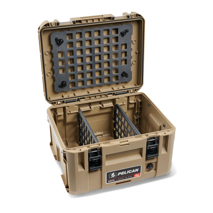 Pelican Crate - 45 Liter Storage Case - Cargo Box, Transport Case, Overland Case (Desert Tan)