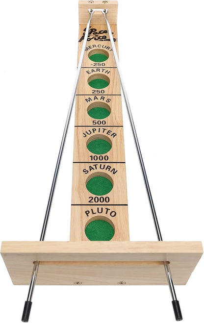 WE Games Shoot the Moon - Classic Solid Wood Rolling Ball Game for Family Fun &amp Skill Building Enhances Social Skills Patience &amp Perseverance