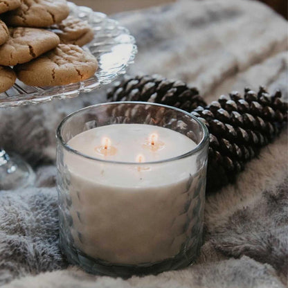 Root Candles Holiday Scented Candles Honeycomb Glass Premium 3-Wick Handcrafted Beeswax Blend Candle, 12-Ounce, Peppermint Bark