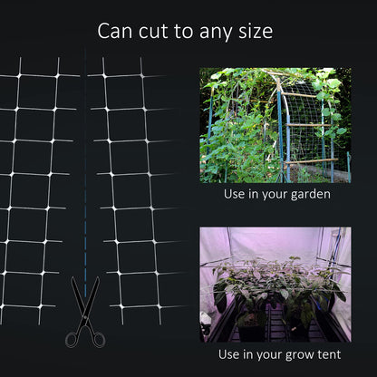 mychoiii Professional Garden Trellis Netting Bulk Roll 4ft x 4920ft - Heavy Duty Plant Support Net for Climbing Vegetables, 6" Mesh Scrog Netting for Grow Tent Cucumber Tomato Grape Vine Hydroponic