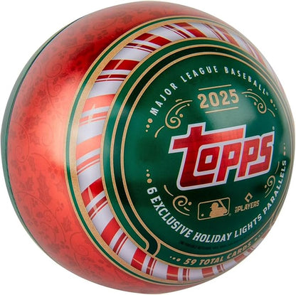 2025 Topps MLB Holiday Baseball Trading Card Tin