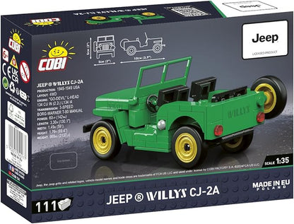 COBI Jeep Willys CJ-2A (Green) Building Set 111 Pieces