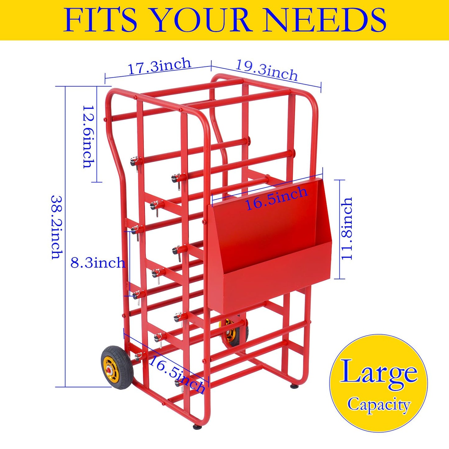 YAGEANNL Wire Spool Rack,Cable Caddy,Portable Wire Holder for Efficient Cable Management,Multi-Spool Wire/Cable Dispenser for Electrical Industrial & Retail Use