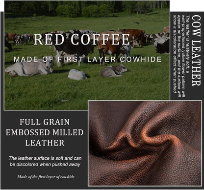Men's Full Grain Leather Travel Passport Wallet Large Capacity Wristlet Clutch Phone Organizer Purse (Coffee)