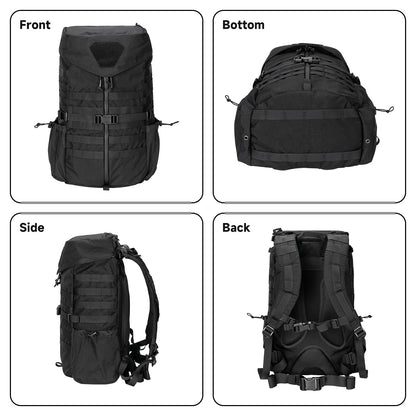 EXCELLENT ELITE SPANKER Tactical Military Backpack 35L Camping Hiking Backpack for Men and Women for Outdoor Hiking, Trekking, and Travel(Black)