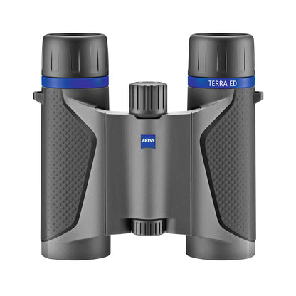 Zeiss Terra ED 10x25 Pocket Binoculars (Black) Bundle with Zeiss Spray and Microfiber Lens Care Kit (2 Items)