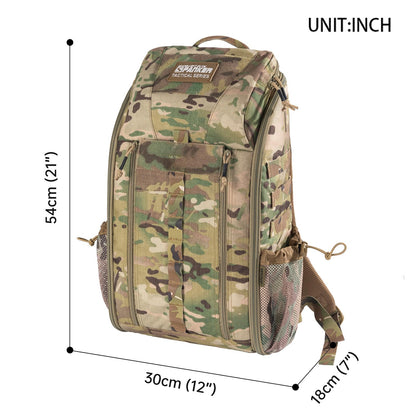 EXCELLENT ELITE SPANKER Medical Backpack Tactical Knapsack Outdoor Rucksack Camping Survival First Aid Backpack(Multicam)