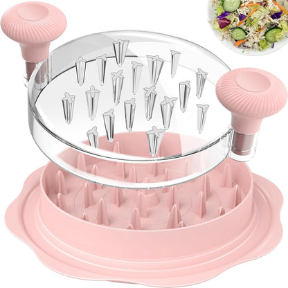 Ukeetap 10" Pro Chicken Shredder Tool - BPA-Free, Ergonomic Design, Large Size, Pink