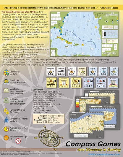 Compass Games 1126 The Spanish-American War 1898