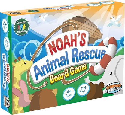 Noah’s Animal Rescue - Cooperative Noah’s Ark Animal Bible Story Board Game for Kids Ages 4+ No Reading Required and Easy to Learn Perfect for Family Game Night