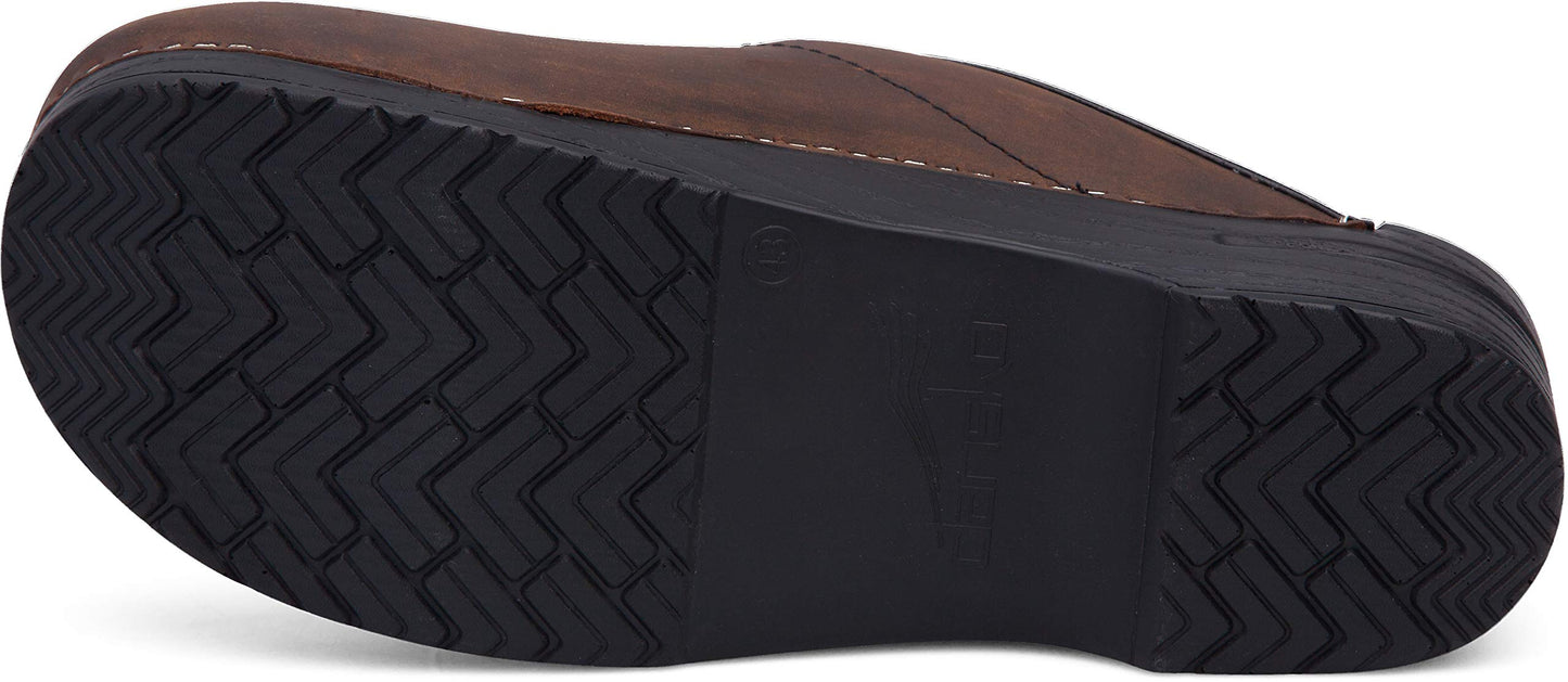 Dansko Men's Karl Antique Brown/Black Sole Mule 12.5-13 M US
