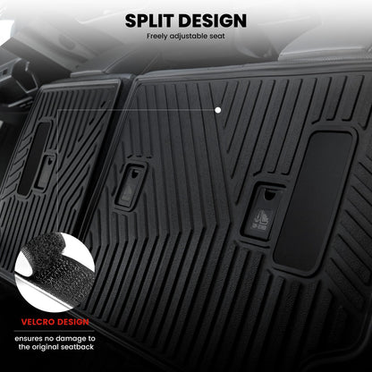 LASFIT Trunk Mat&Backrest Mat for Toyota 4Runner 2025-2026 5-Seater Gas Only(Not Fit Hybrid or 7-Seater), All Weather TPE Custom Fit Cargo Liner for 6th gen 4Runner SR5/TRD/Limited Cargo Mat