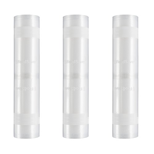 FoodSaver Custom Fit Vacuum Sealer Rolls, Airtight Food Storage and Sous Vide Rolls, BPA-Free, 11 x 16' (Pack of 3)