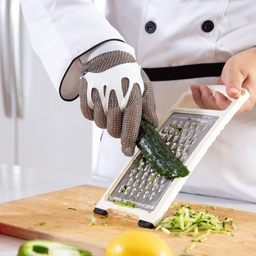 Dowellife Cut Resistant Chainmail Glove - Food Grade Stainless Steel for Butchers & Chefs | X-Small