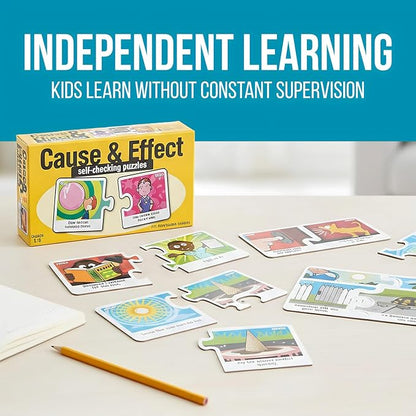 Cause and Effect Matching Game - 50 Pieces - Educational and Learning Activities for Kids