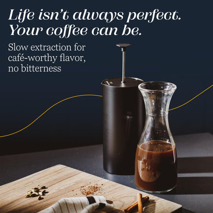 ESPRO P6 32 Ounces French Press Coffee Maker, Double Walled Stainless Steel Insulated, Matte Black
