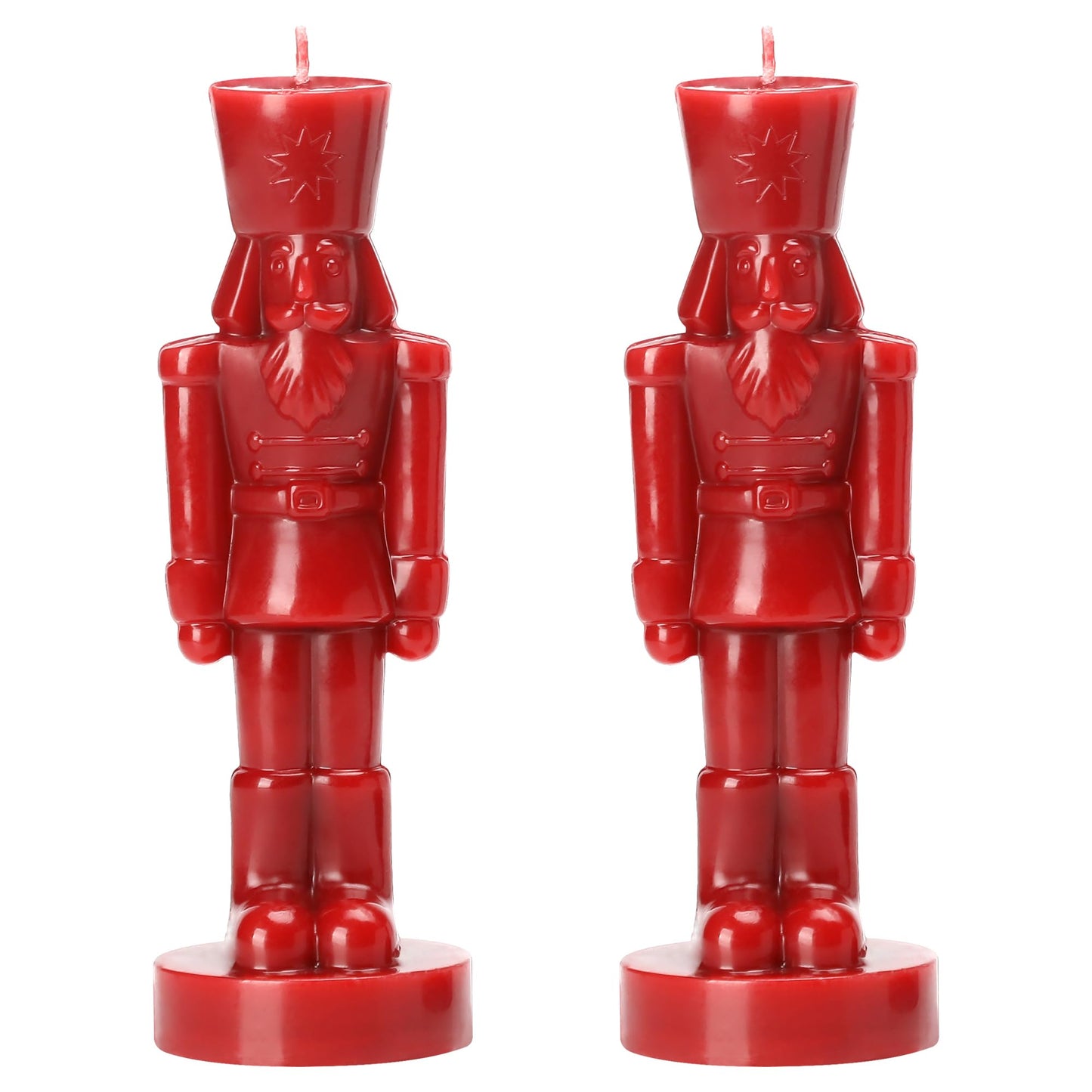Nutcracker Candle,Nutcracker Soldier Pillar Candles,Gifts for Boys Girls,Women,Nucracker Decor Unscented Candle,Soy Wax,Christmas Holiday Home Decor,2 Pcs