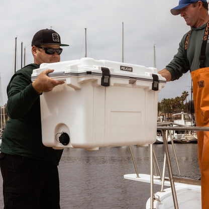 Pelican 70 Quart Elite Cooler (White/Gray)