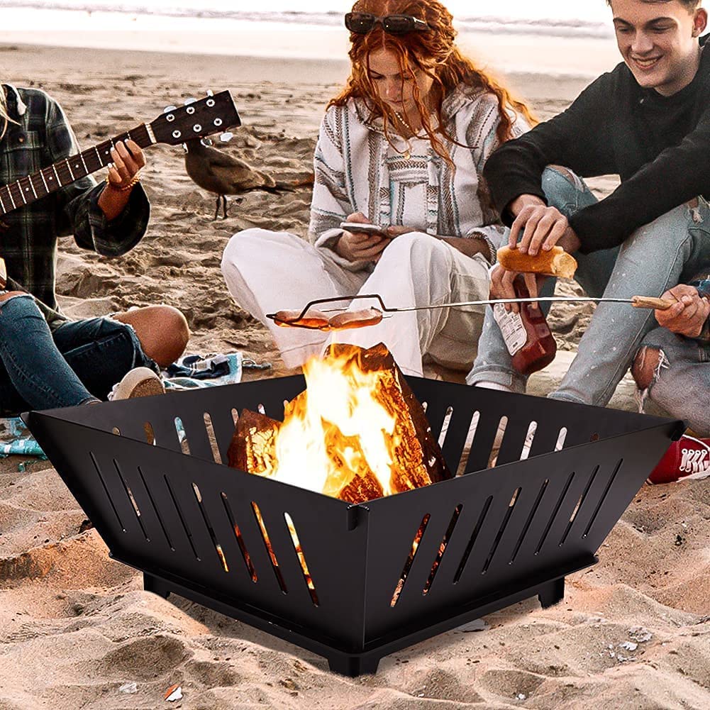 Fire Pit and Log Carrier