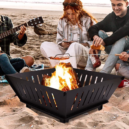 Fire Pit and Log Carrier