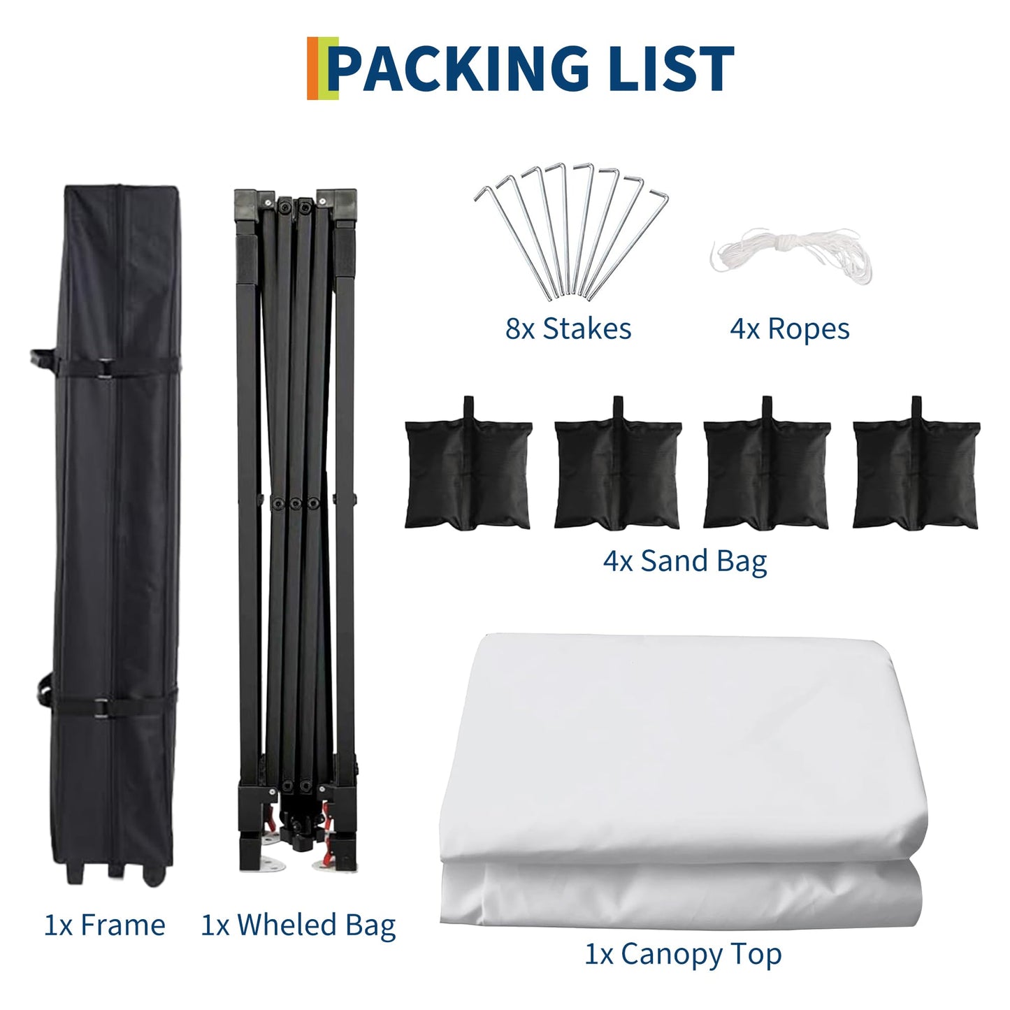10' x 10' Pop Up Canopy Tent, Commercial Instant Outdoor Shelter with 3 Adjustable Heights, Portable Gazebo with Wheeled Carry Bag for Patio, Deck, Garden, Beach and Camping