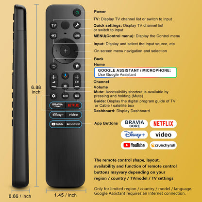 Voice Magic Remote for LG-Smart-TV-Remote Control Replacement, AKB75855501 AN-MR20GA MR19BA MR18BA MR650A with Voice Recognition and Pointer Function