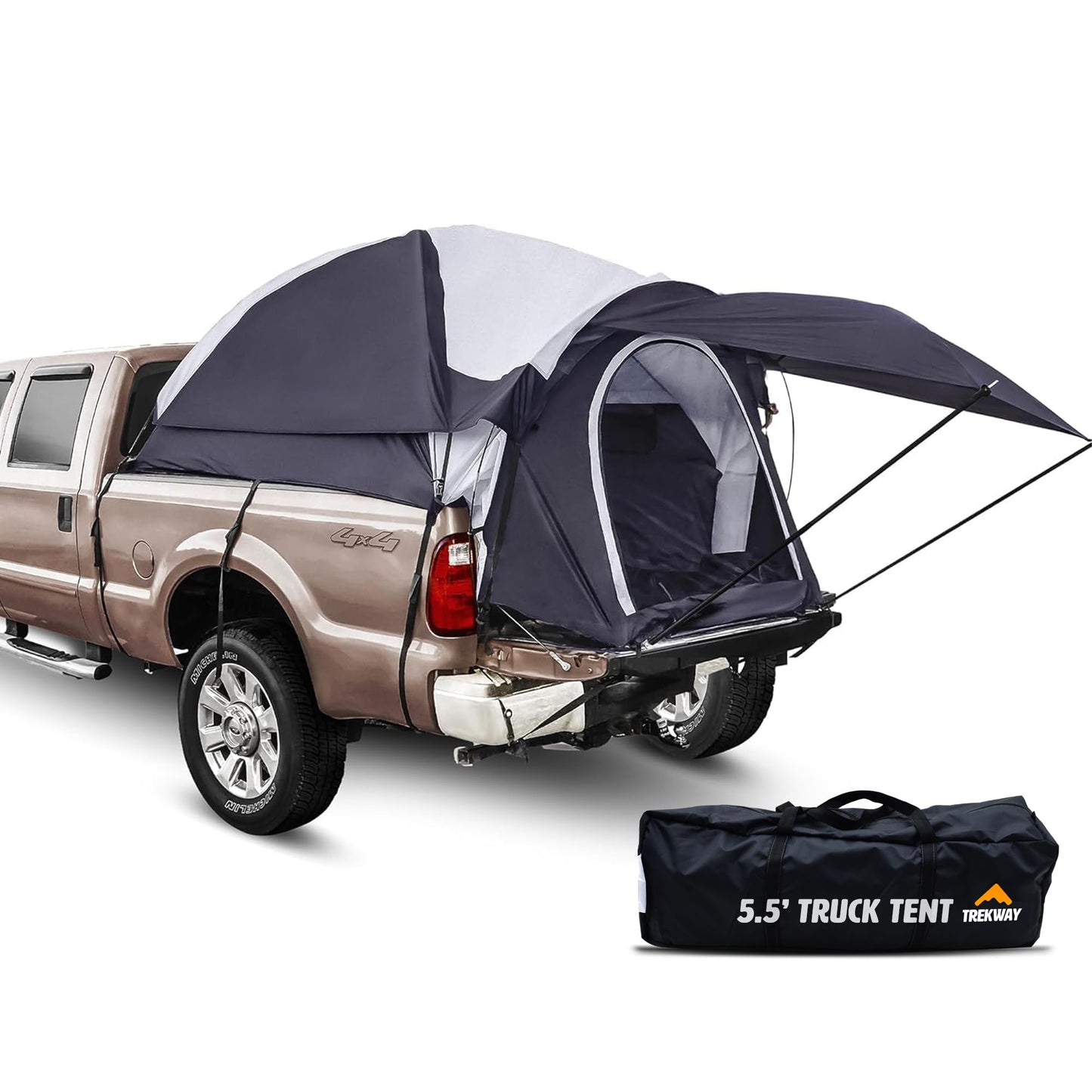 Offroading Gear 5.5ft Truck Bed Camping Tent w/Canopy | Waterproof | Compatible with F150| Ram| Sierra| GMC| Nissan| Etc.