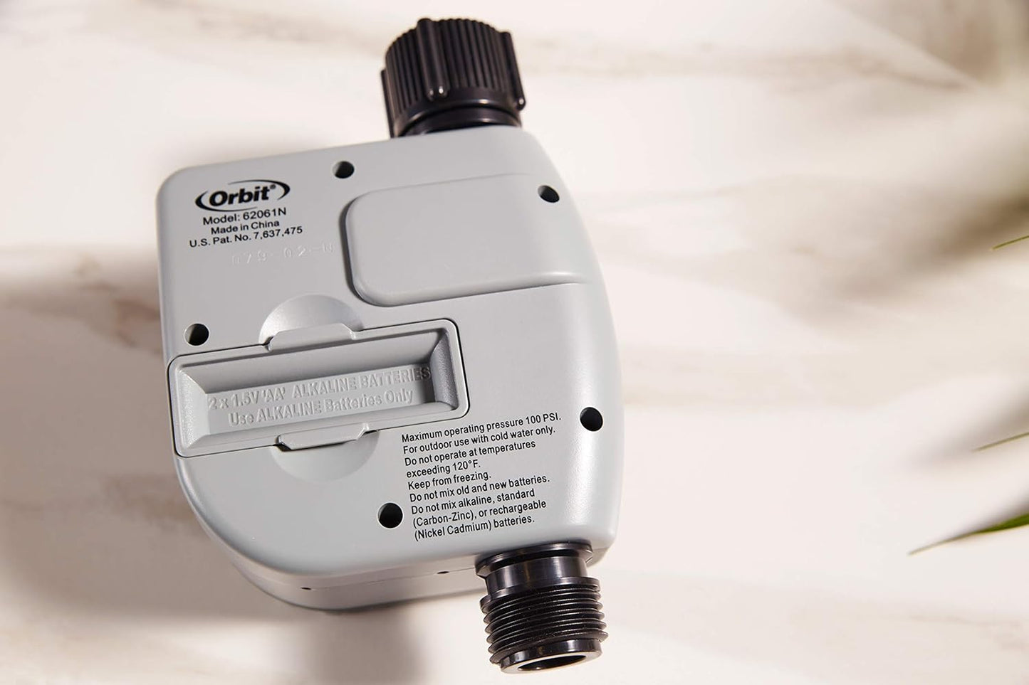 Orbit Programmable Digital Hose Watering Timer - Battery Powered with LCD Screen | 1 Outlet, Rain Delay Feature