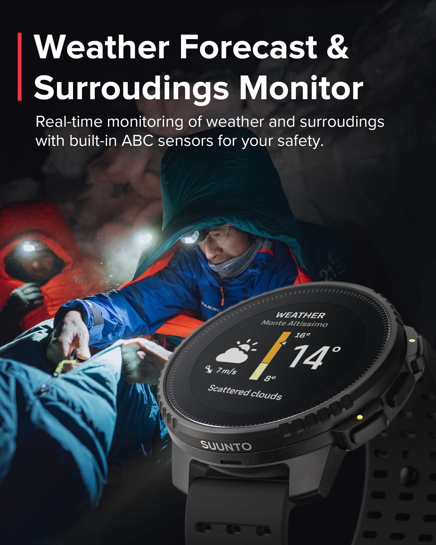 SUUNTO Vertical: Adventure GPS Watch, Large Screen, Offline Maps, Solar Charging