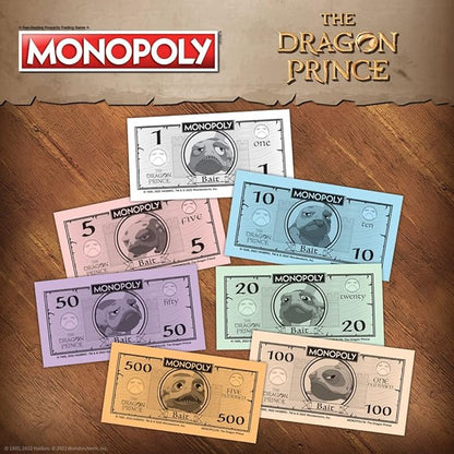 Monopoly: The Dragon Prince | Buy Sell Trade Characters Such as Ezran Rayla and Callum from The Netflix Series | Classic Monopoly Game | Officially-Licensed The Dragon Prince Merchandise